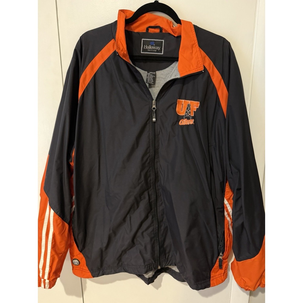 Holloway University of Findlay Size Men's XL Windbreaker Bomber Jacket Black